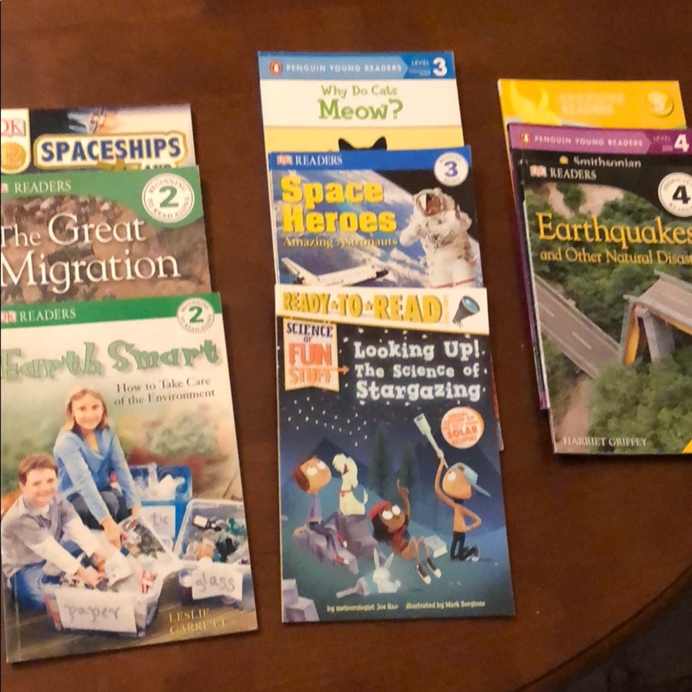 Reading books levels 2 to 5